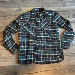 Element Blue and Black Plaid Shirt